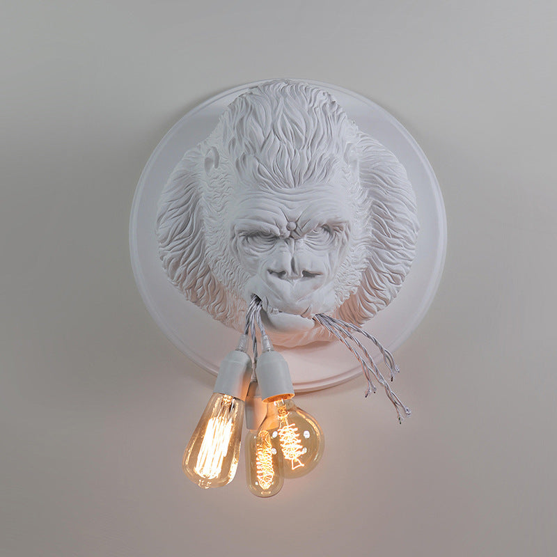 Domineering resin orangutan wall lamps