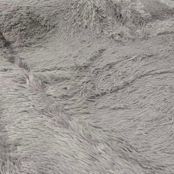 6ft X 9ft Grey Fluffy Carpet For Living Room