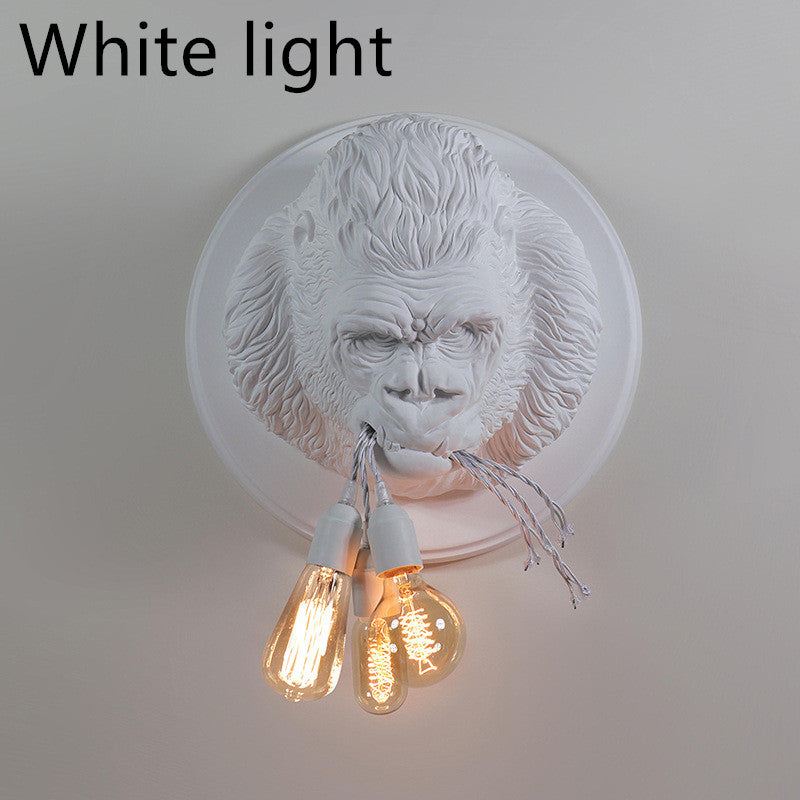 Domineering resin orangutan wall lamps