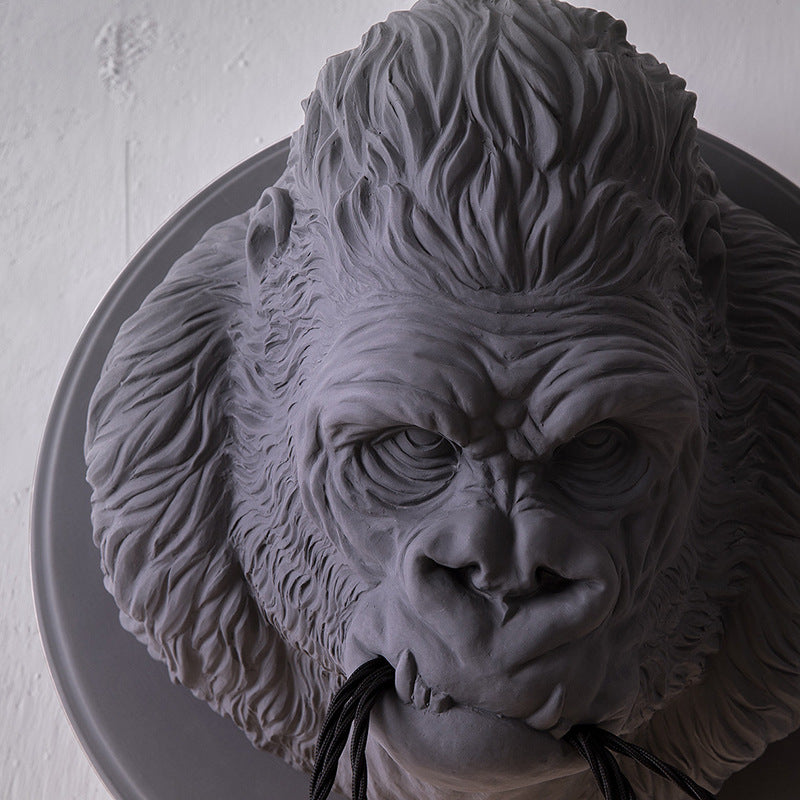 Domineering resin orangutan wall lamps