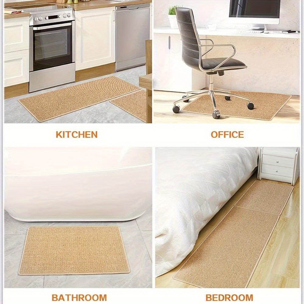 1Pc Laundry Room Rug And Mats 25X95In, Supert Absorbent Runner Rugs, Satin Resistant Washable Non Skid And Under The Sink Anti Fatigue Mats For Hallway Laundry Room, Indoor Door Mats