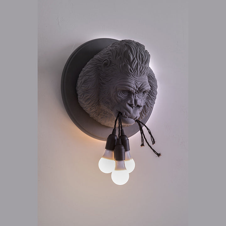 Domineering resin orangutan wall lamps