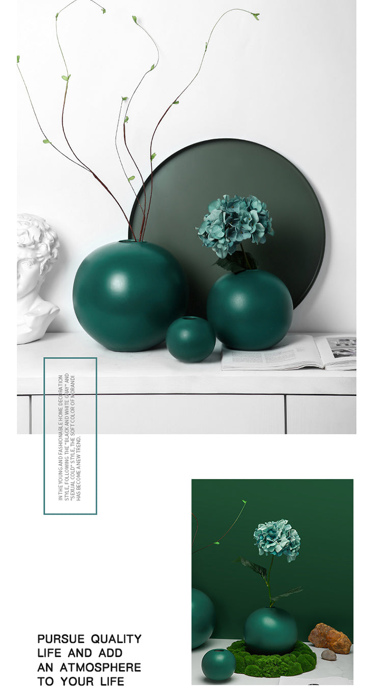Round flower arrangement ornaments