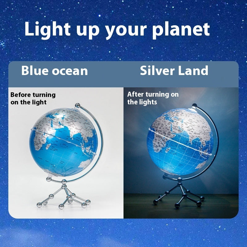 Luminous Heavy Metal Earth Instrument Lighting Desktop Decoration