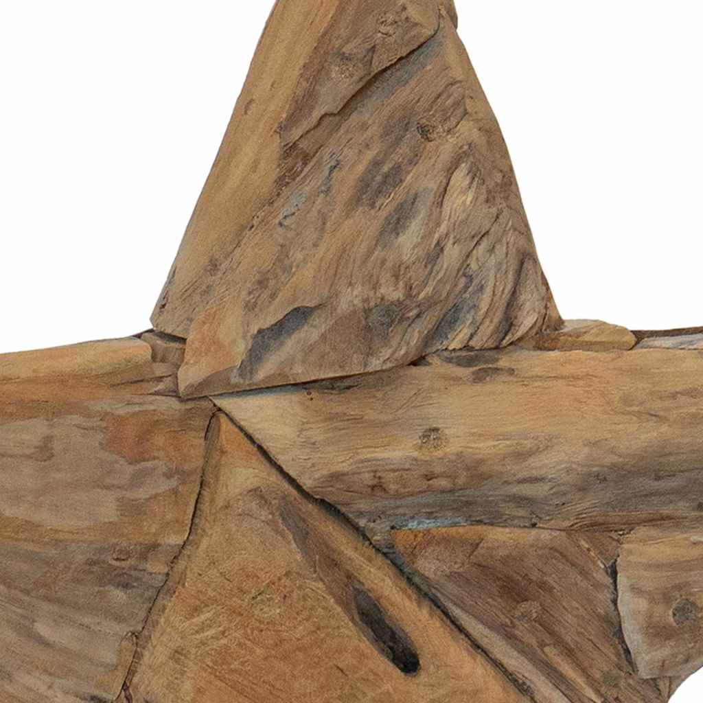 Poinsettia 45 x Solid Teak Wood   Poinsettia
