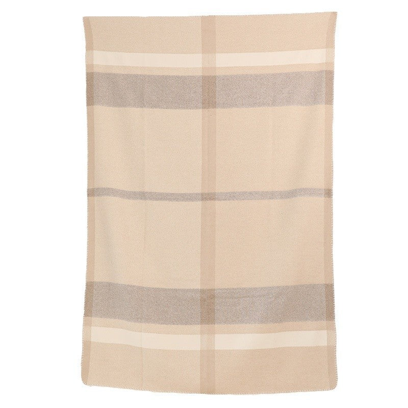 Wool Jacquard Twill Camping Rugs Casual Household Blanket