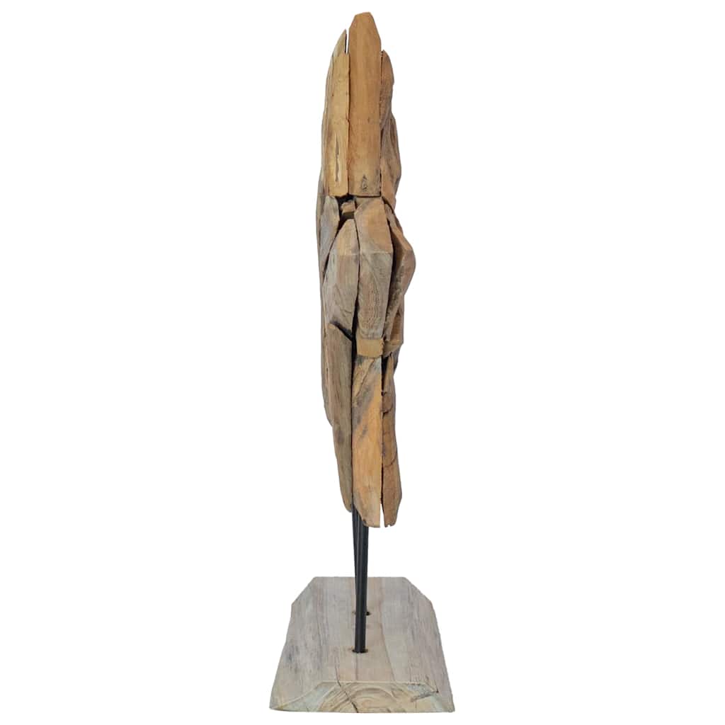 Poinsettia 45 x Solid Teak Wood   Poinsettia