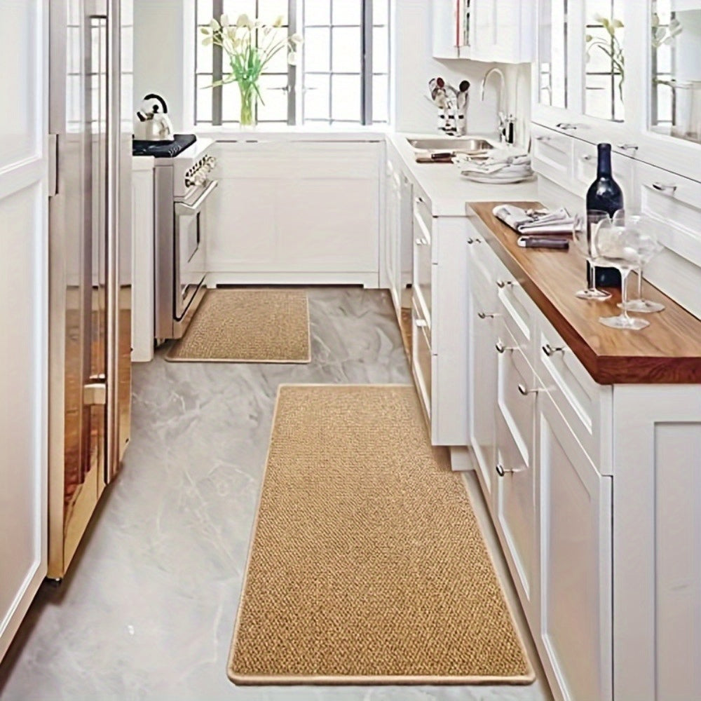 1Pc Laundry Room Rug And Mats 25X95In, Supert Absorbent Runner Rugs, Satin Resistant Washable Non Skid And Under The Sink Anti Fatigue Mats For Hallway Laundry Room, Indoor Door Mats