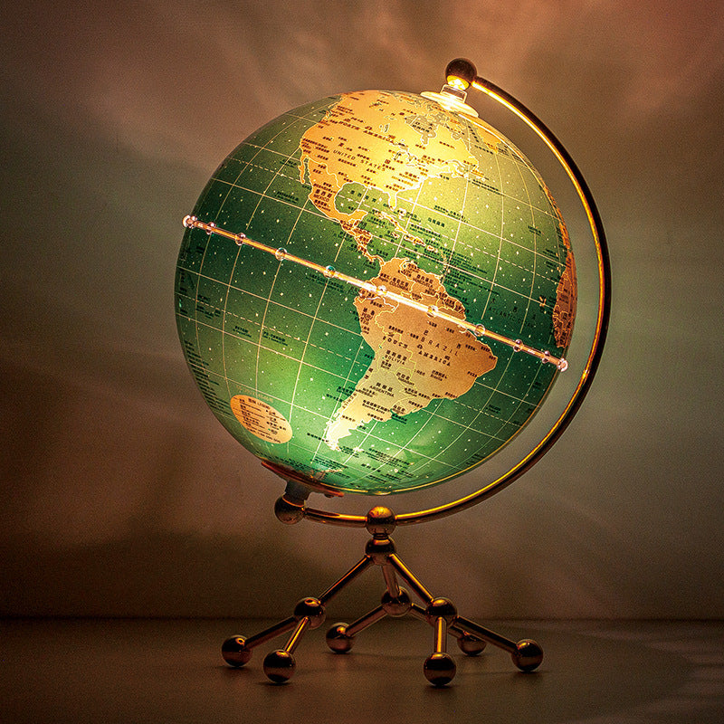 Luminous Heavy Metal Earth Instrument Lighting Desktop Decoration