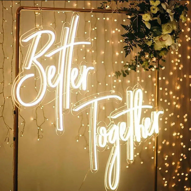 Confessions Dating Proposal Wedding Decoration Atmosphere Lights